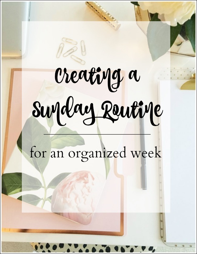 A Sunday Routine For a Great Start To Your Week