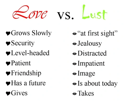love vs lust